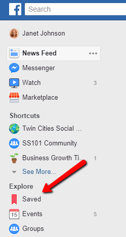 new facebook saved collections