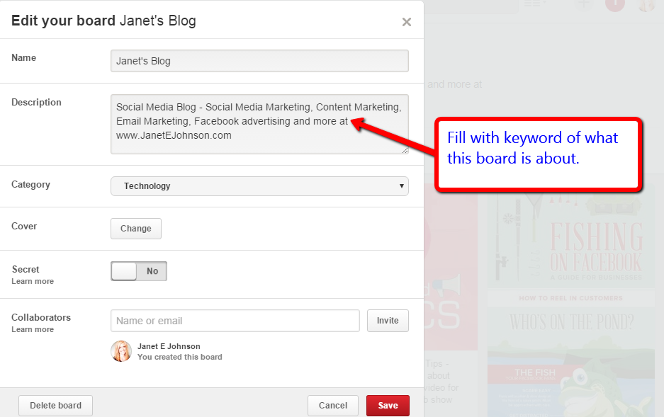 pinterest description