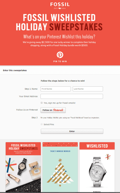  contest for list building