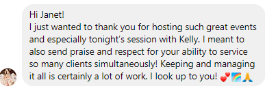 facebook testimonial